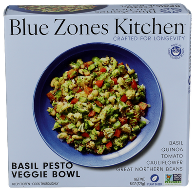 Blue Zones Basil Pesto Veggie Bowl - 8 OZ