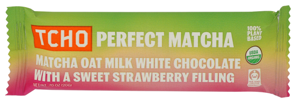 Tcho Perfect Matcha Strawberry White Chocolate Bar - 0.7 OZ