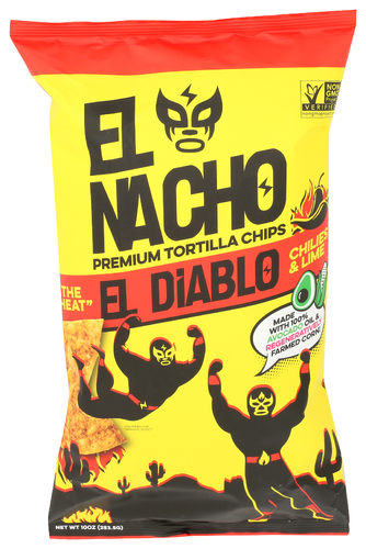 El Nacho El Diablo Tortilla Chips - 10 OZ