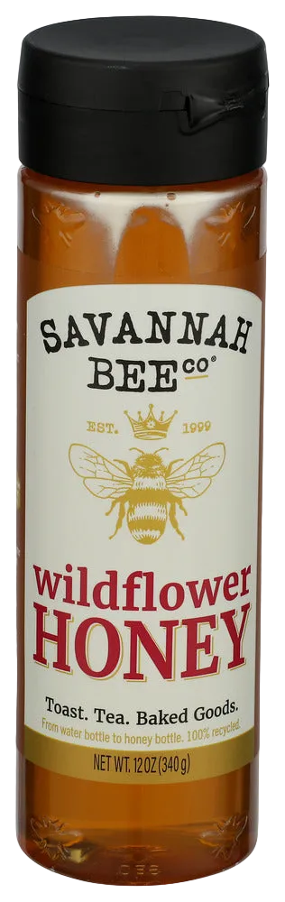 Savannah Bee Co Wildflower Honey Squeeze - 12 OZ