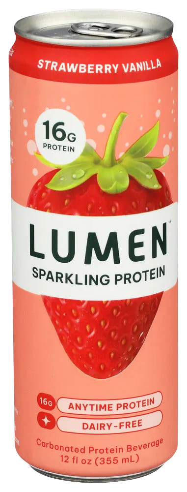 Lumen Sparkling Strawberry Vanilla Protein Water - 12 FO