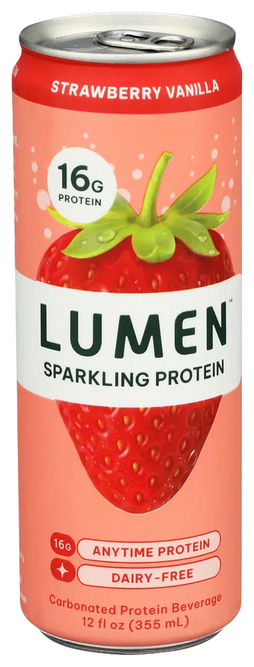 Lumen Sparkling Strawberry Vanilla Protein Water - 12 FO