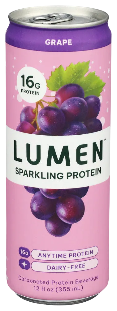 Lumen Sparkling Grape Protein Water - 12 FO