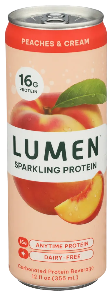 Lumen Sparkling Peaches & Cream Protein Water - 12 FO