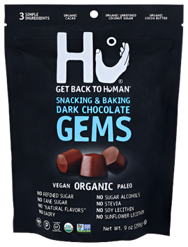 Organic Dark Chocolate Gems - 9 OZ