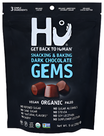 Organic Dark Chocolate Gems - 9 OZ