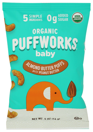Baby Organic Almond Butter Puffs - 0.5 OZ
