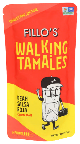 Fillo's Bean Salsa Roja Tamale - 4 OZ