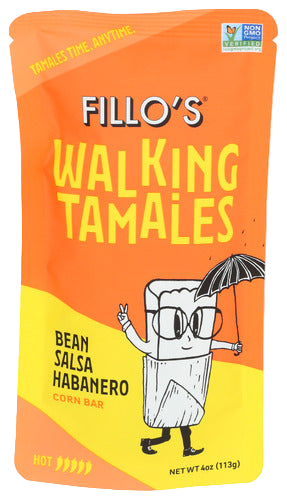 Fillo's Bean Salsa Habanero Tamale - 4 OZ