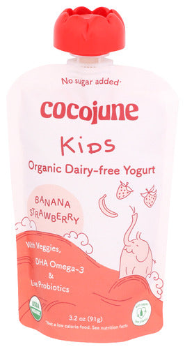 Organic Strawberry Banana Yogurt Squeeze Pouch