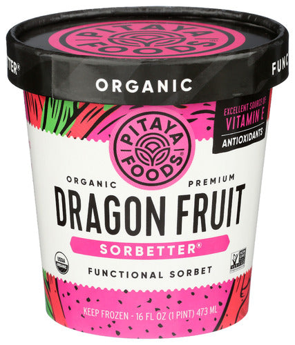 Organic Dragon Fruit Sorbet - 16 OZ