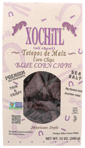 Organic Blue Corn Chips - 12 OZ