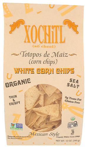 Organic White Corn Chips - 12 OZ