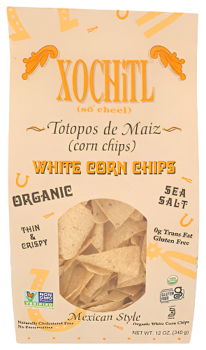 Organic White Corn Chips - 12 OZ