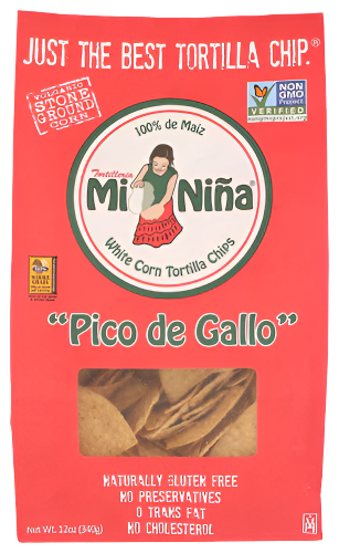 Mi Nina Pico De Gallo Tortilla Chips - 12 OZ