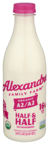 Alexandre Family Farms Organic A2A2 Half & Half - 28 FO
