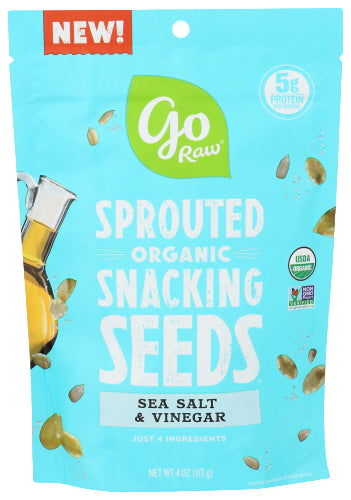 Go Raw Sea Salt & Vinegar Snacking Seeds - 4 OZ