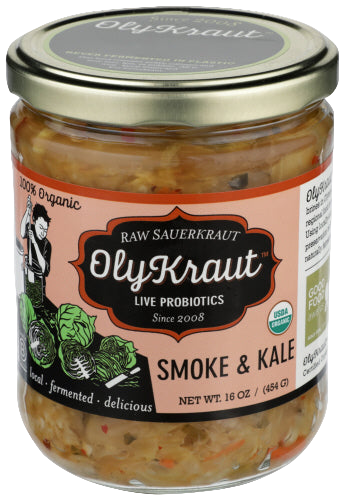 Olykraut Smoke & Kale Sauerkraut - 16 OZ