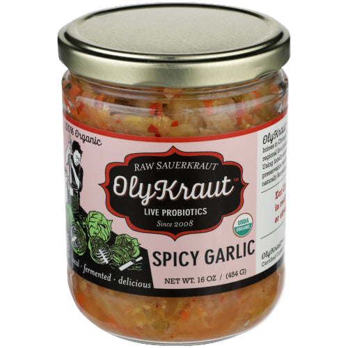 Olykraut Spicy Garlic Sauerkraut - 16 OZ
