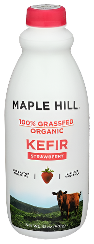 Maple Hill Creamery Grassfed Strawberry Kefir - 32 FO
