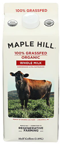 Maple Hill Creamery Grassfed Organic Whole Milk - 64 FO