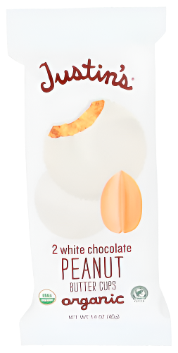 Justin's White Chocolate Peanut Butter Cups - 2 PK