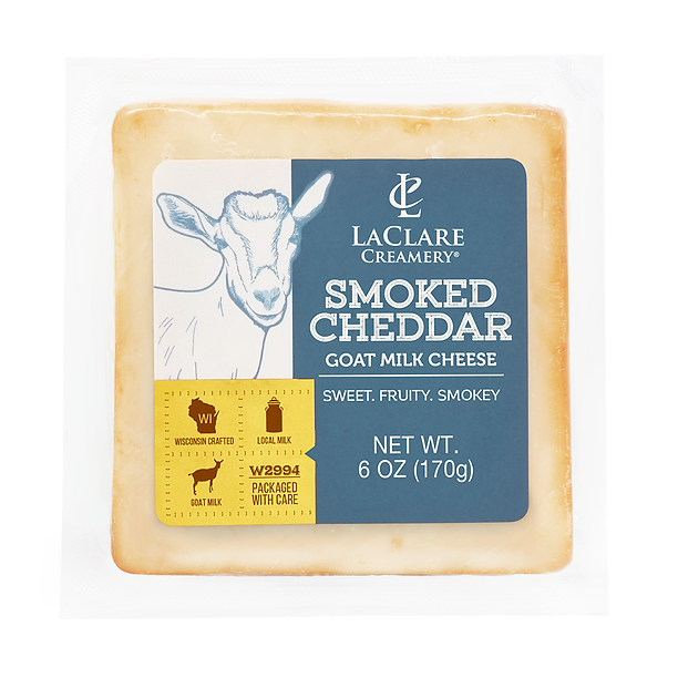 Smoked Cheddar Goat Cheese - 6 OZ