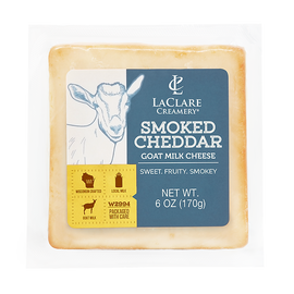 Smoked Cheddar Goat Cheese - 6 OZ