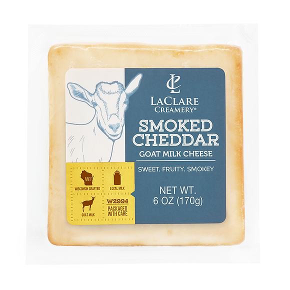 Smoked Cheddar Goat Cheese - 6 OZ