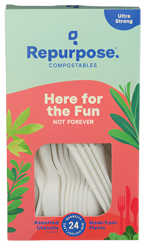 Compostable Assorted Cutlery - 24 PC