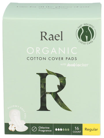 Organic Regular Cover Pads - 16 EA