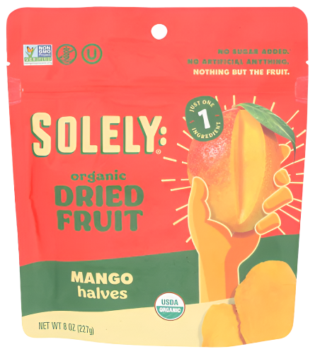 Solely Dried Mango Halves - 8 OZ