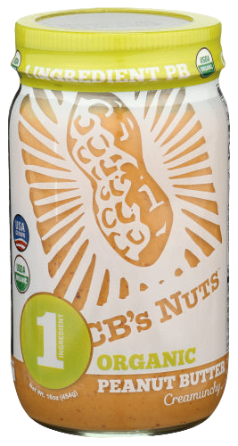 Cbs Nuts Organic Peanut Butter - 16 OZ