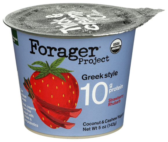 Forager Project Strawberry Rhubarb Greek Yogurt - 5 OZ