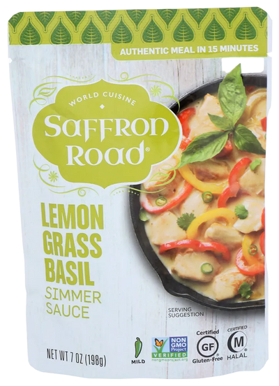 Saffron Road Lemongrass Basil Simmer Sauce - 7 OZ