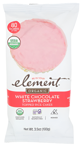 Organic White Chocolate Strawberry Rice Cake - 3.5 OZ