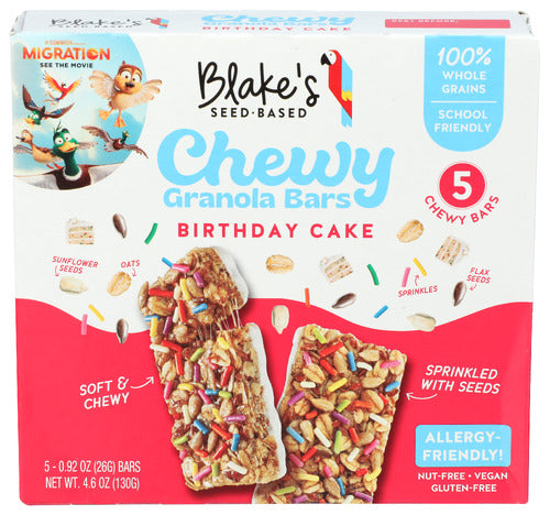 Chewy Granola Birthday Cake Bar - 5 CT