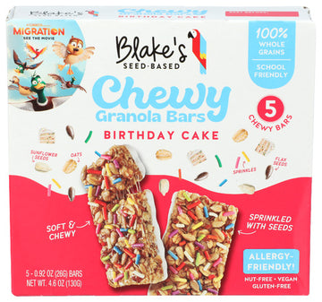 Chewy Granola Birthday Cake Bar - 5 CT