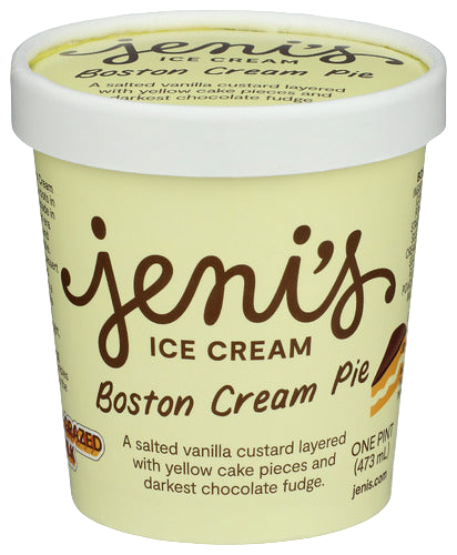 Boston Cream Pie Ice Cream - 16 OZ