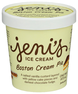 Boston Cream Pie Ice Cream - 16 OZ