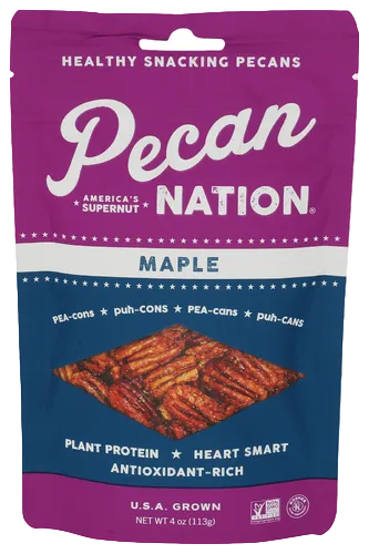 Pecan Nation Maple Roasted Pecans - 4 OZ