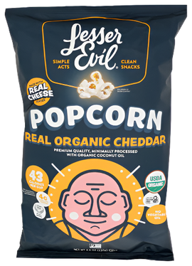 Lesser Evil Real Cheddar Popcorn - 4.6 OZ