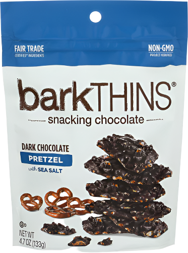 Barkthins Dark Chocolate Covered Pretzels - 4.7 OZ