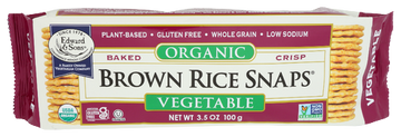 Edward & Sons Organic Vegetable Brown Rice Snaps - 3.5 OZ