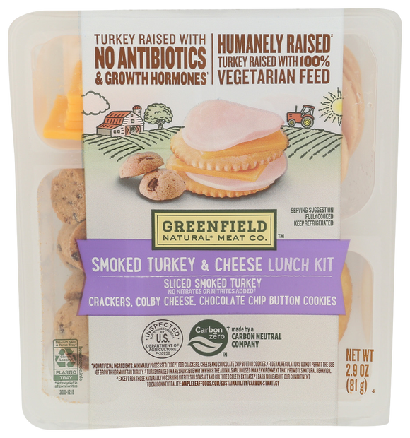Greenfield Smoked Turkey & Cheese Kit - 2.9 OZ