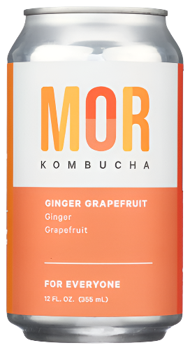 Mor Organic Ginger Grapefruit Kombucha - 12 FO