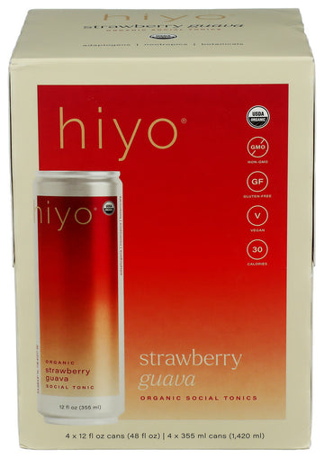 Hiyo Strawberry Guava Mocktail - 4 PK