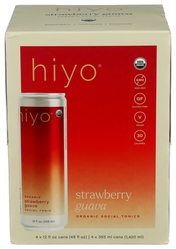Hiyo Strawberry Guava Mocktail - 4 PK
