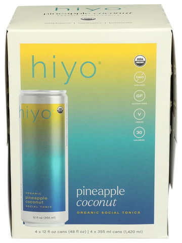 Hiyo Pineapple Coconut Mocktail - 4 PK