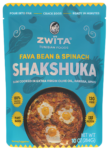 Zwita Fava Bean & Spinach Shakshuka - 10 OZ